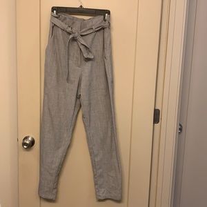 Paper bag waist trousers